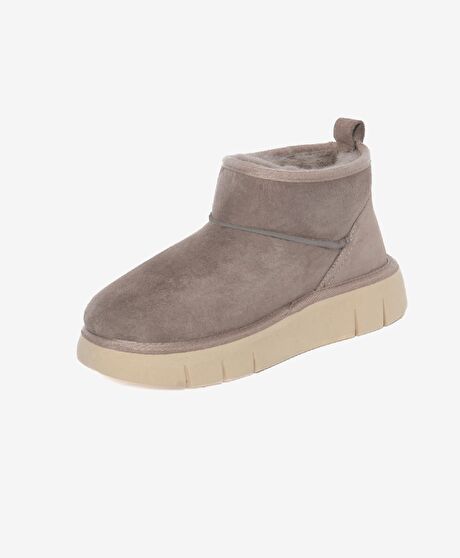 Kadın Vizon Süet Hakiki Deri Günlük Bot