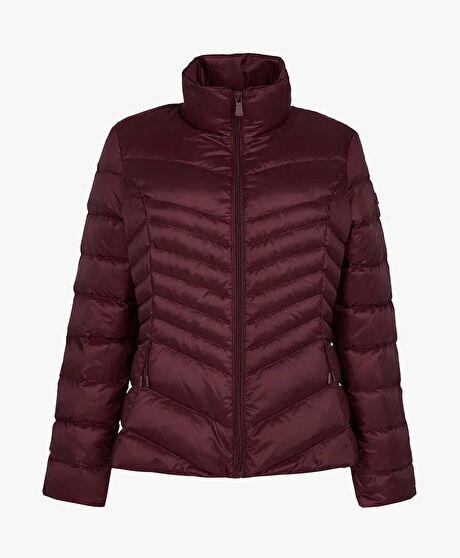 Kadın Bordo Suya Dayanıklı Kaz Tüyü Mont