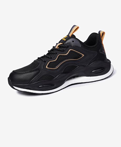 Erkek Siyah Sarı Spor Ayakkabı