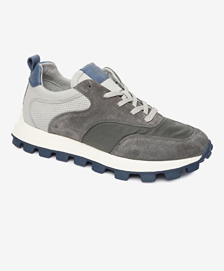 Erkek Füme Hakiki Deri Spor Ayakkabı