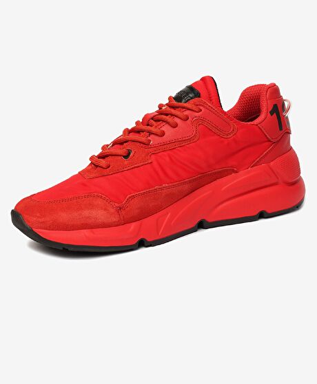 Erkek Kırmızı Hakiki Deri Spor Ayakkabı