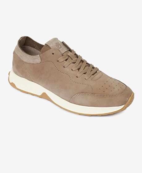 Erkek Vizon Hakiki Deri Spor Ayakkabı