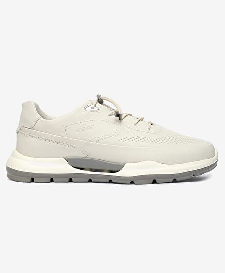 Erkek Kirli Beyaz Hakiki Deri Spor Ayakkabı