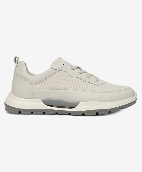 Erkek Kirli Beyaz Hakiki Deri Spor Ayakkabı