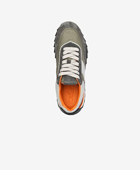 Erkek Koyu Gri Hakiki Deri Spor Ayakkabı