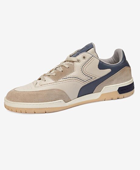 Erkek Açık Vizon Hakiki Deri Sneaker Ayakkabı