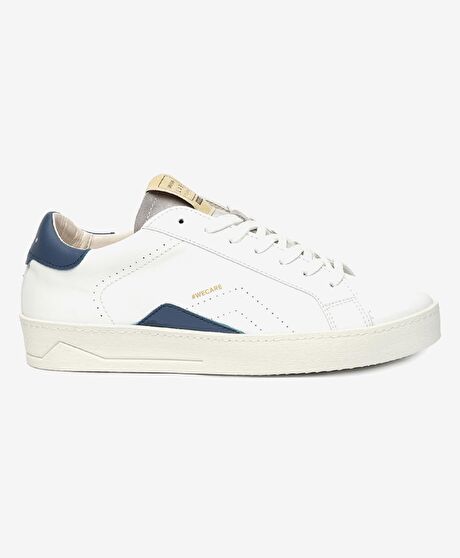 Greyder LAB Erkek Beyaz Mavi Hakiki Deri Sneaker Ayakkabı