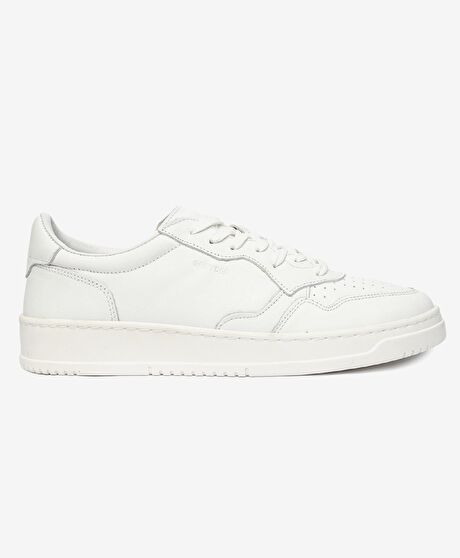 Erkek Beyaz Hakiki Deri Sneaker Ayakkabı