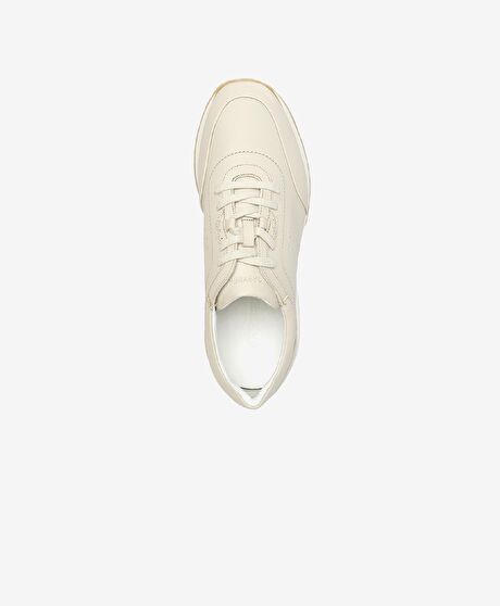 Erkek Beyaz Hakiki Deri Sneaker Ayakkabı