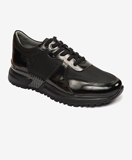 Erkek Siyah Hakiki Deri Spor Ayakkabı