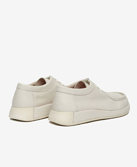 Erkek Kirli Beyaz Hakiki Deri Casual Ayakkabı