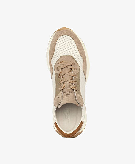 Erkek Koyu Vizon Hakiki Deri Sneaker Ayakkabı