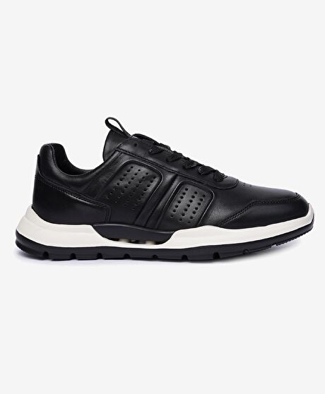 Erkek Siyah Hakiki Deri Casual Ayakkabı