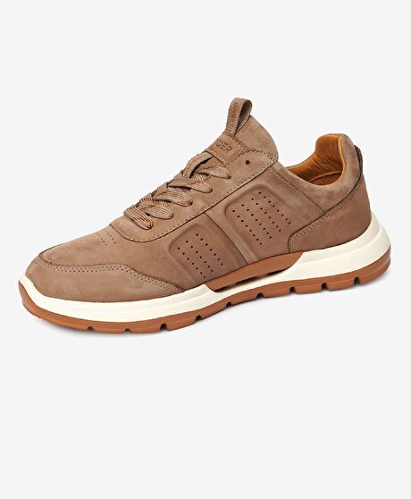 Erkek Vizon Hakiki Deri Casual Ayakkabı