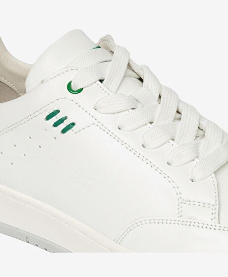 Erkek Beyaz Hakiki Deri Sneaker Ayakkabı
