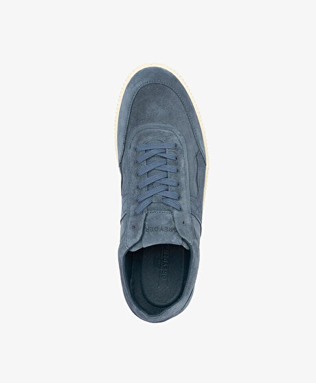 Erkek İndigo Hakiki Deri Casual Ayakkabı