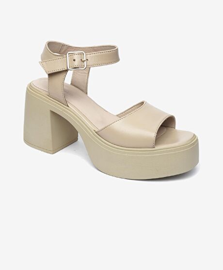 Kadın Vizon Hakiki Deri Sandalet