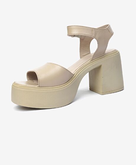 Kadın Vizon Hakiki Deri Sandalet