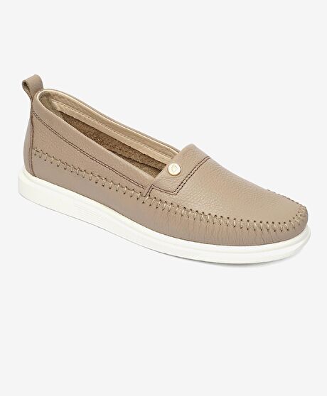 Kadın Vizon Hakiki Deri Casual Ayakkabı