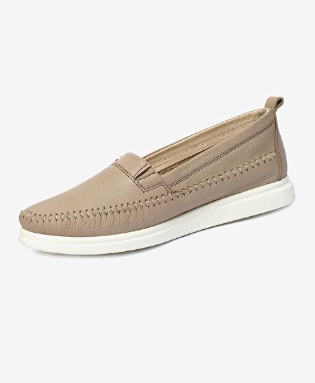 Kadın Vizon Hakiki Deri Casual Ayakkabı