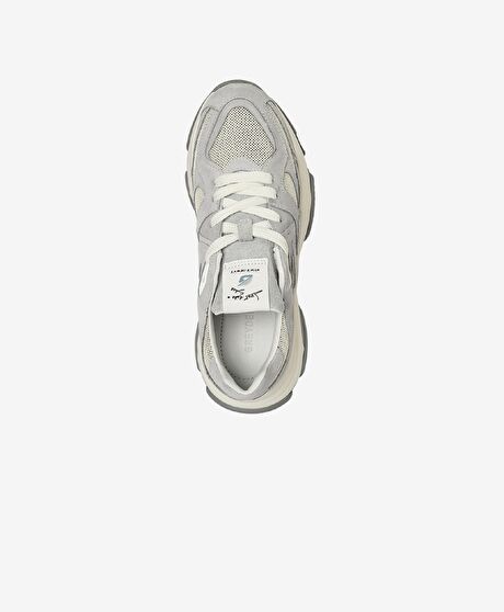 Kadın Gri Hakiki Deri Spor Ayakkabı