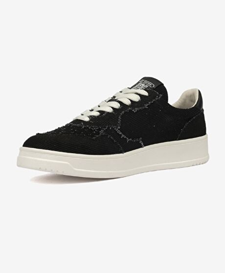 Kadın Siyah Hakiki Deri Sneaker Ayakkabı