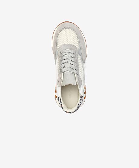 Kadın Gri Hakiki Deri Spor Ayakkabı