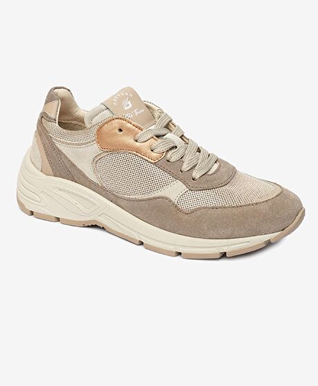 Kadın Vizon Hakiki Deri Spor Ayakkabı