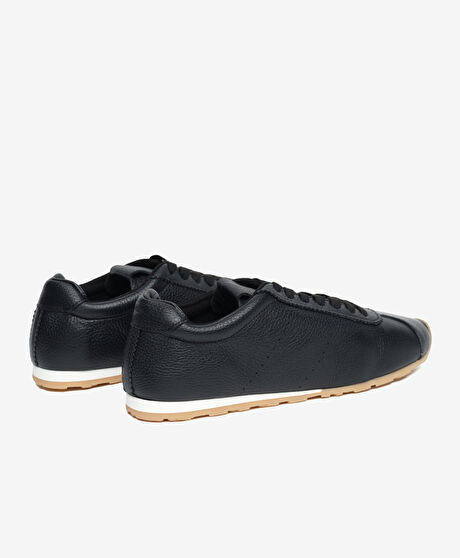 Kadın Siyah Hakiki Deri Sneaker Ayakkabı