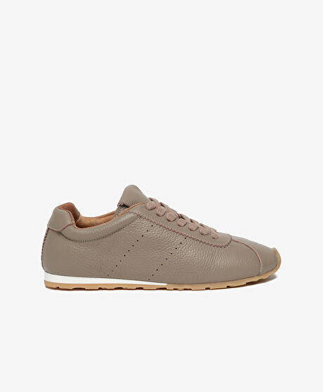 Kadın Vizon Hakiki Deri Sneaker Ayakkabı