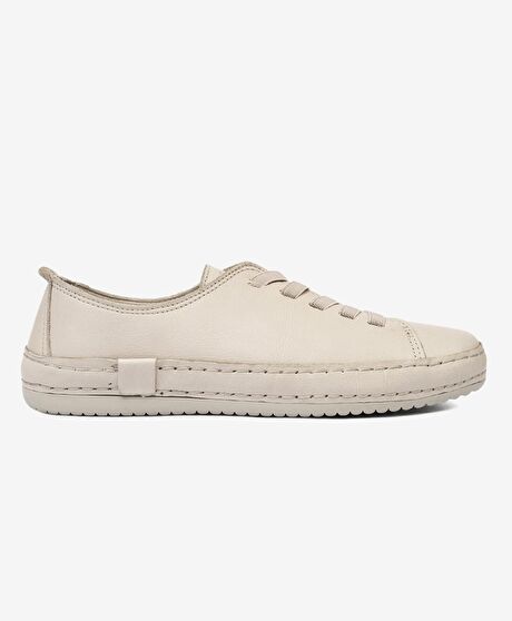 Kadın Kum Hakiki Deri Casual Ayakkabı