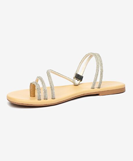 Kadın Beyaz Hakiki Deri Sandalet