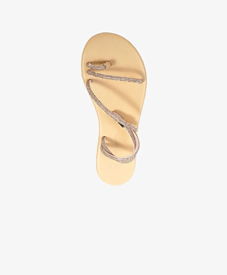 Kadın Pembe Hakiki Deri Sandalet