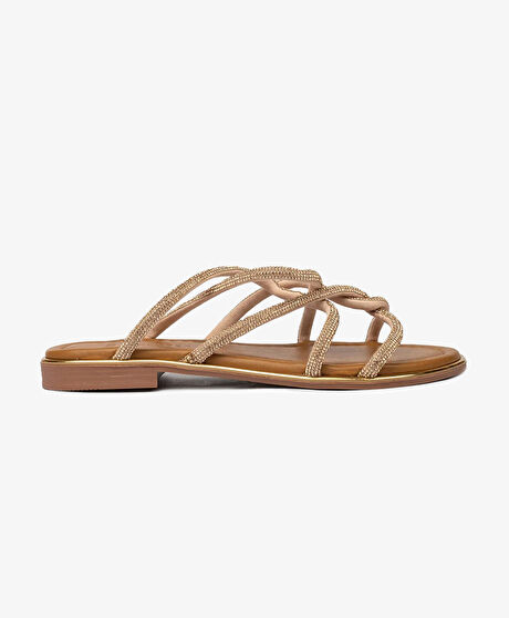 Kadın Pembe Hakiki Deri Terlik