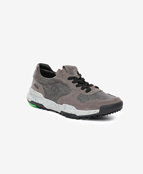 Greyder LAB Erkek Gri Hakiki Deri Spor Ayakkabı
