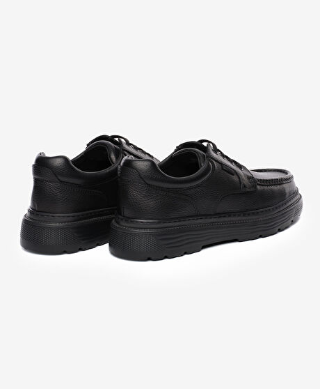 Erkek Siyah Hakiki Deri Comfort Ayakkabı