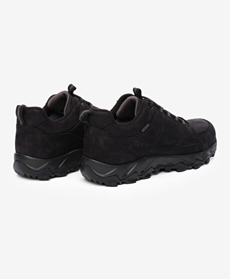 Erkek Siyah Hakiki Deri Su Geçirmez Outdoor Ayakkabı