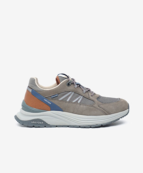 Erkek Koyu Gri Hakiki Deri Outdoor Ayakkabı