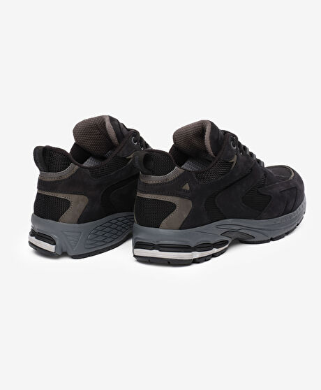 Erkek Siyah Hakiki Deri  Su Geçirmez Outdoor Ayakkabı