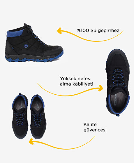 Erkek Siyah Saks Su Geçirmez Outdoor Bot
