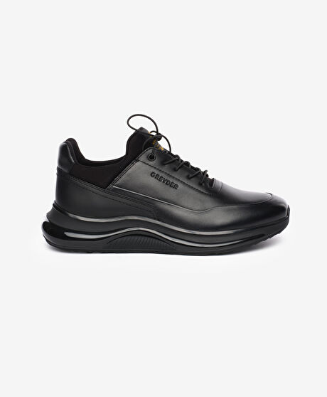 Erkek Siyah Hakiki Deri Ayakkabı