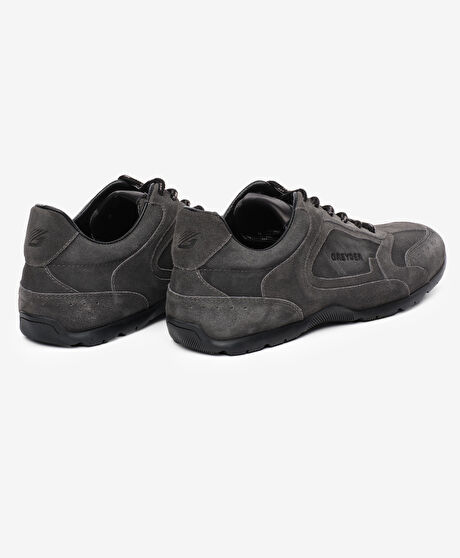 Erkek Siyah Hakiki Deri Spor Ayakkabı