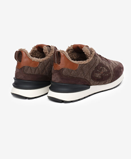 Erkek Kahverengi Hakiki Deri Spor Ayakkabı