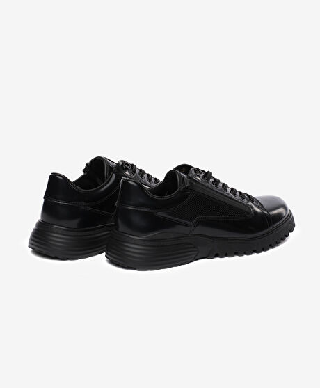 Erkek Siyah Hakiki Deri Ayakkabı