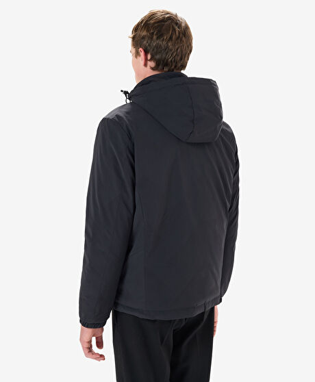 Erkek Siyah Suya Dayanıklı Kaz Tüyü Mont