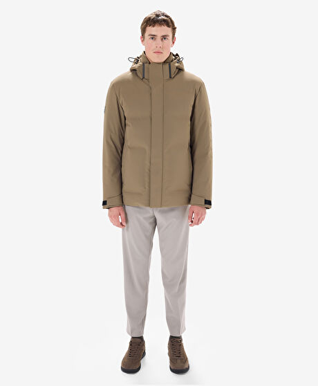 Erkek Kum Suya Dayanıklı Kaz Tüyü Mont