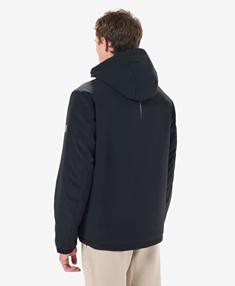 Erkek Siyah Suya Dayanıklı Kaz Tüyü Mont