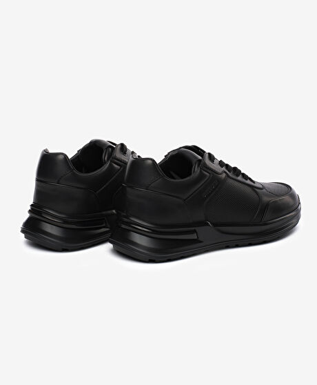 Erkek Siyah Hakiki Deri Ayakkabı