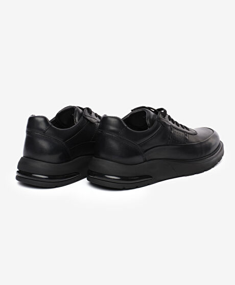 Erkek Siyah Hakiki Deri Ayakkabı