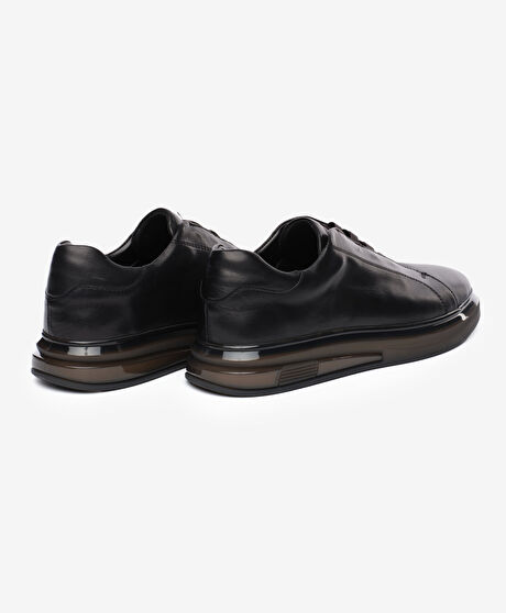 Erkek Siyah Hakiki Deri Ayakkabı